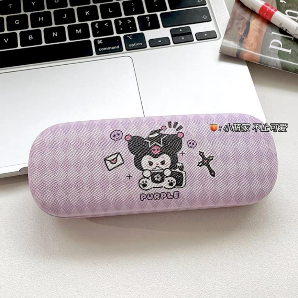 Portable Cartoon Pattern Eyeglass Case Hard Shell Protective Eyewear Box Shockproof Pressure Resistant Lightweight Storage Container