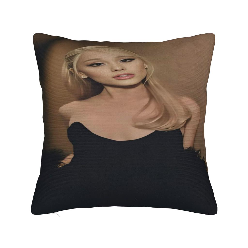 Ariana Grande music singer fan gift Pillowcase Cushion Cover Pillow Covers Soft and Sweet Home Decor Zippered Multiple Sizes