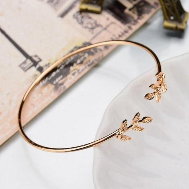 Punk Open Adjustable Arrow Cuff Bracelets for Women Simple Gothic Wrist Bow Heart Feather Bangles Gift Jewelry