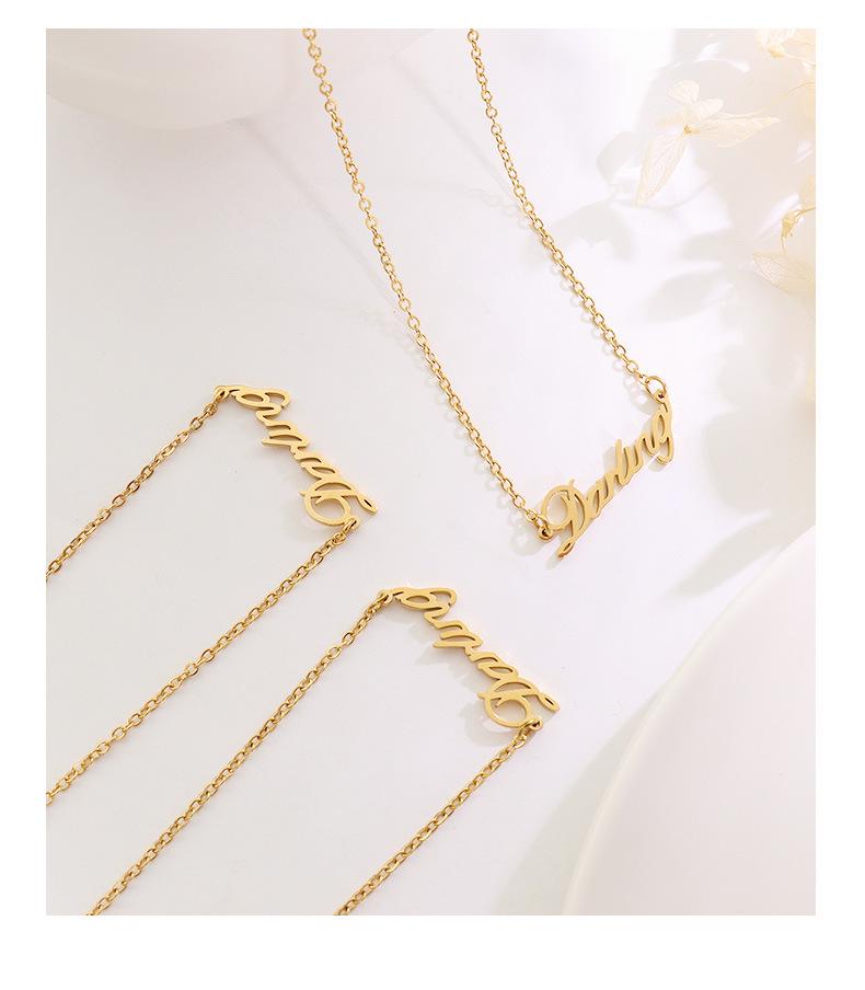 Trendy Japanese-Korean Style English Letter Pendant Necklace for Best Friends