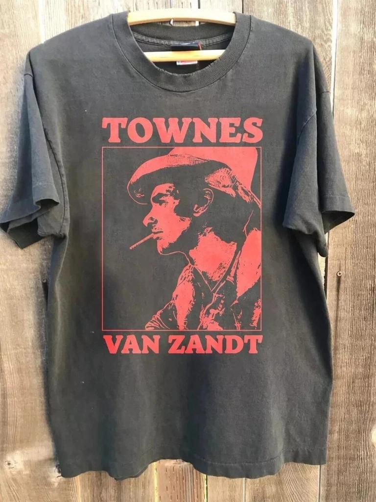 Townes Van Zandt "Felix" Cotton Charcoal Unisex T-shirt Men Women S-4XL