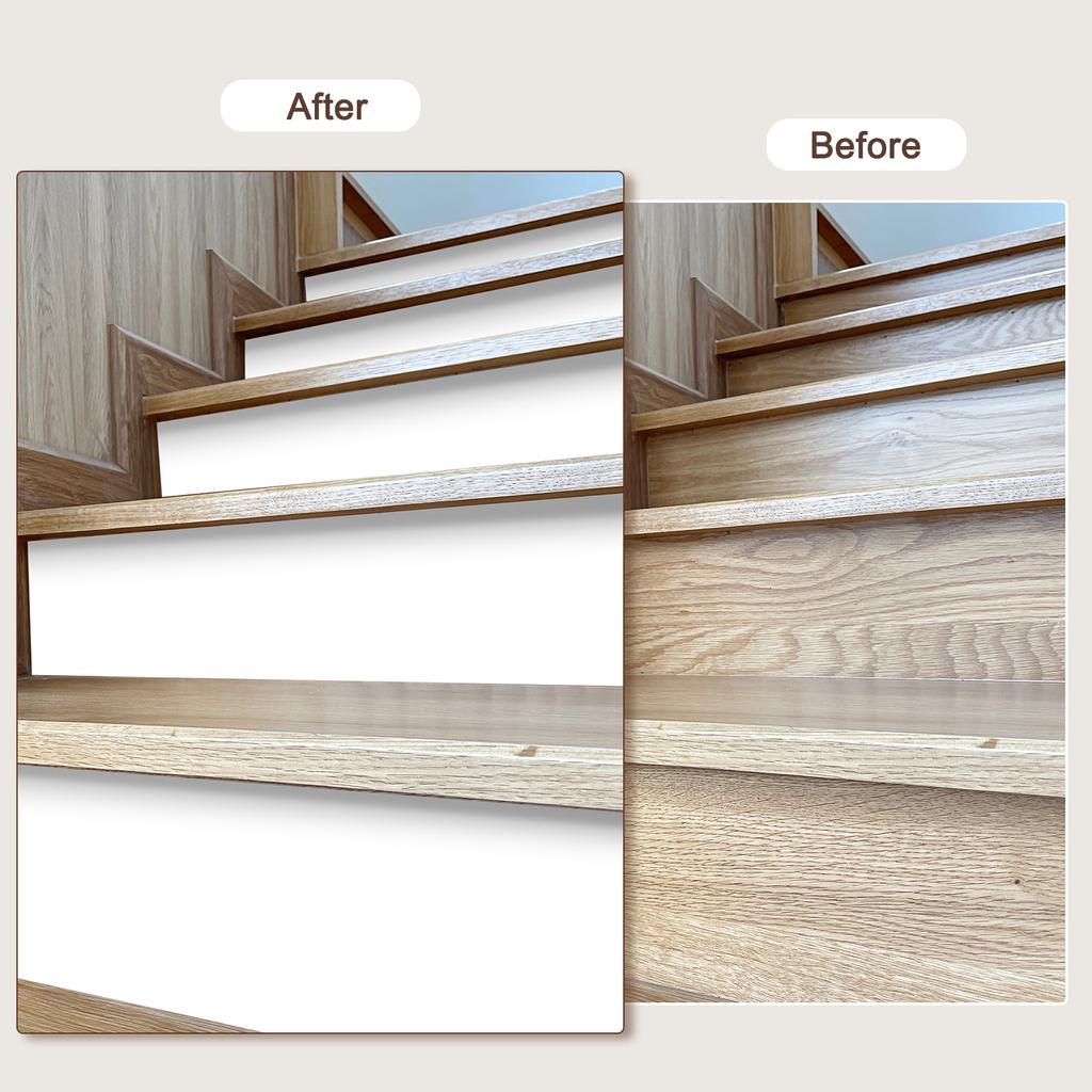 6/14pcs Self-Adhesive Stair Stickers Peel and Stick Vinyl Staircase Stickers Decals for Stair Steps Home Bathroom Floor Decor