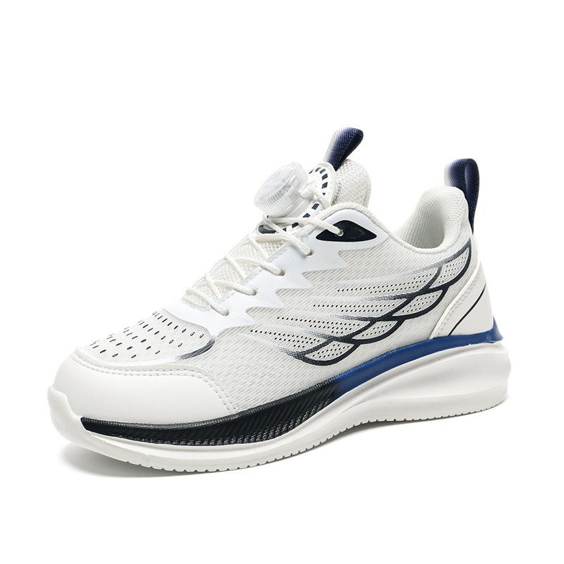 

Children s sports shoes autumn mesh breathable lightweight shock absorption boys running shoes medium older children s shoes rotating buckle casual 39