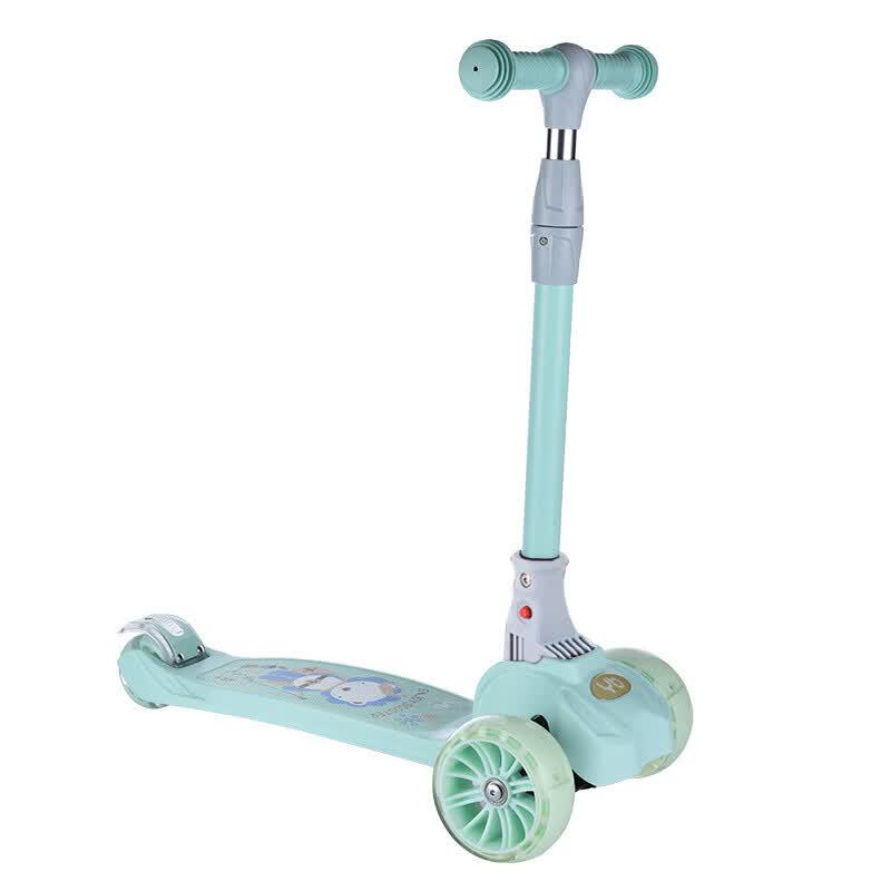 mpouka Adjustable Folding Kids' 3-Wheel Scooter with Flashing Wheels