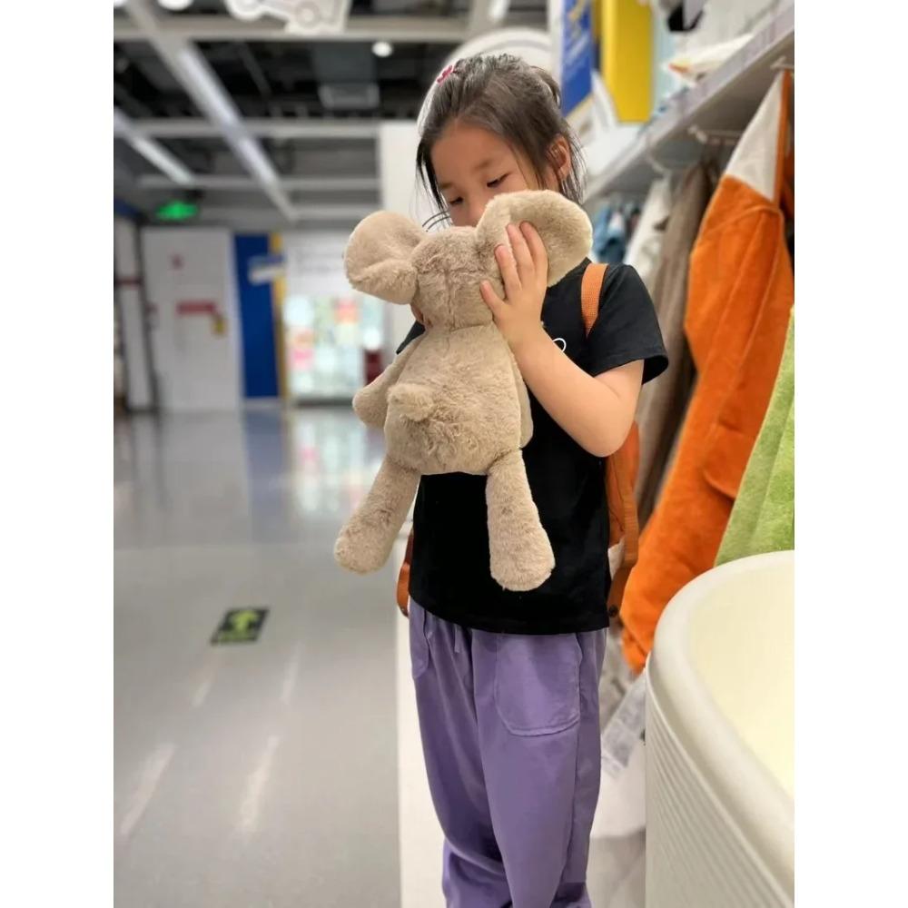 Super Soft Grey Elephant Plush Toys Cute Stuffed Flappy Ears Long Plush Elephant Animals Plushy Hugging Pillow Kids Xmas Gift