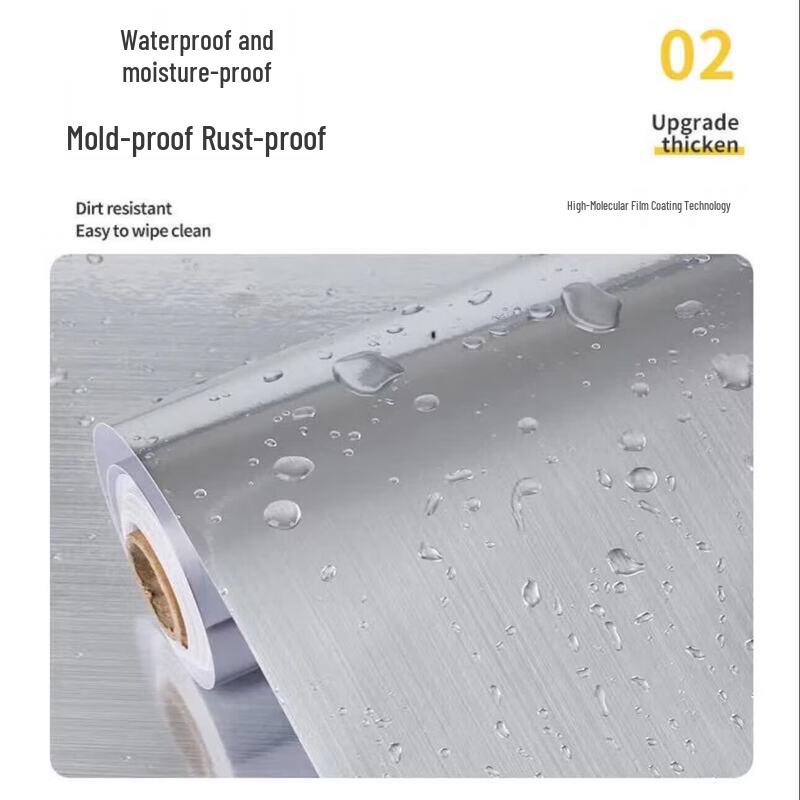 Aokedu Stainless Steel Self-Adhesive Metallic Film