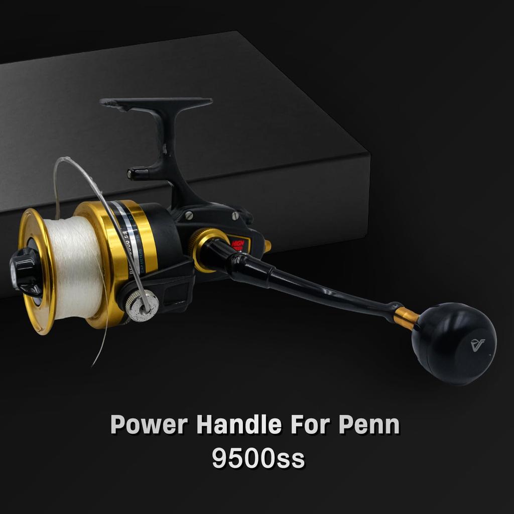 JINOHNAMILL 92mm Power Handle for Penn Spinfisher 9500SS Reel - Plug and Play