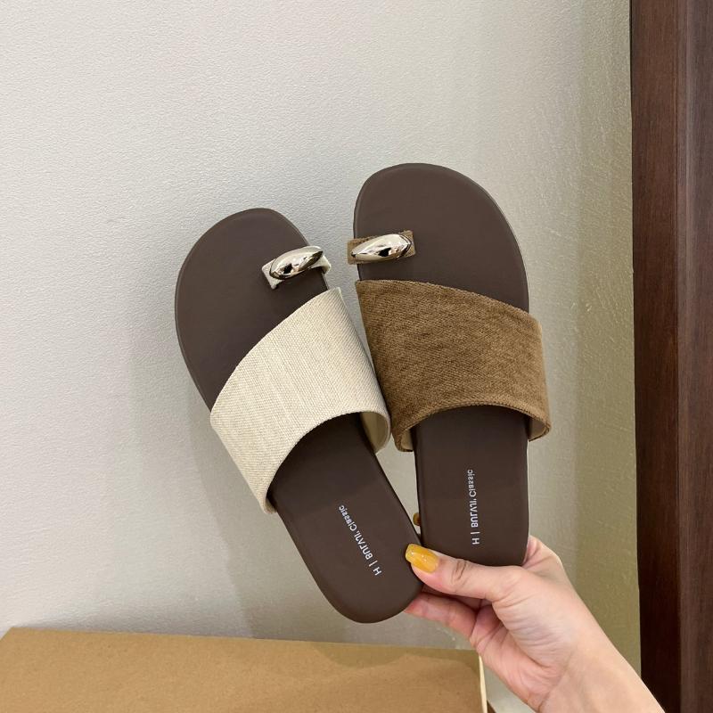 Fashion Trend Women Clip-toe Slippers Summer Classic Fashion Ladies Casual Outdoor Slip-on Slippers Non-slip Soft Women Flat Slippers