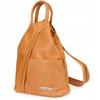 Beltimore Damen Leder Dreieck Rucksack Geräumig