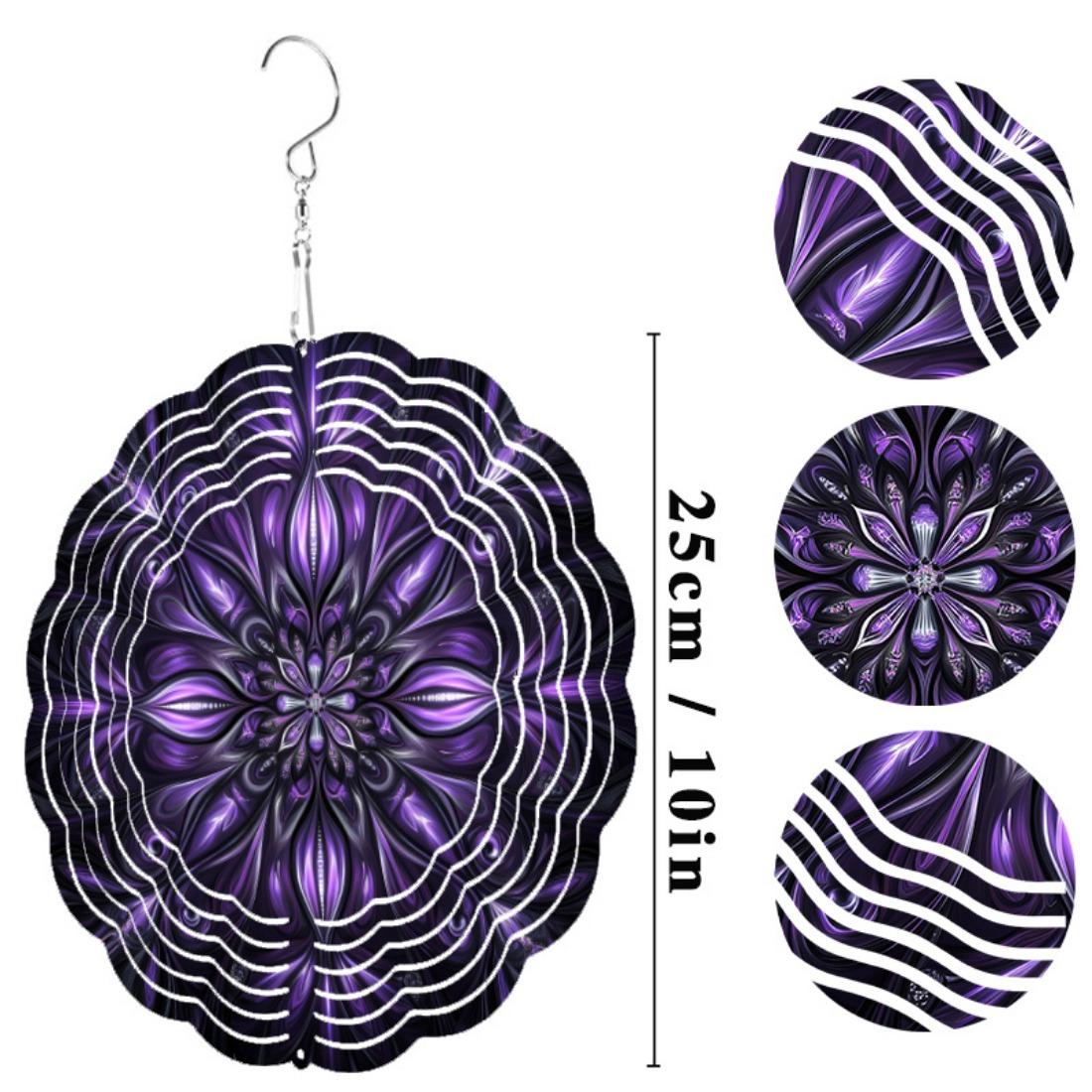 

Металлический ветряной спиннер, Подвесная ветряная скульптура, Декор для сада, Искусство для открытого двора, Ветряной спиннер для балкона, Весенне-летний декор