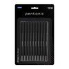 Pentonic 0.7 Mm Black Ball Pen Blister Pack for Office, School & Home Writing | Pack of 1 X 10pcs
