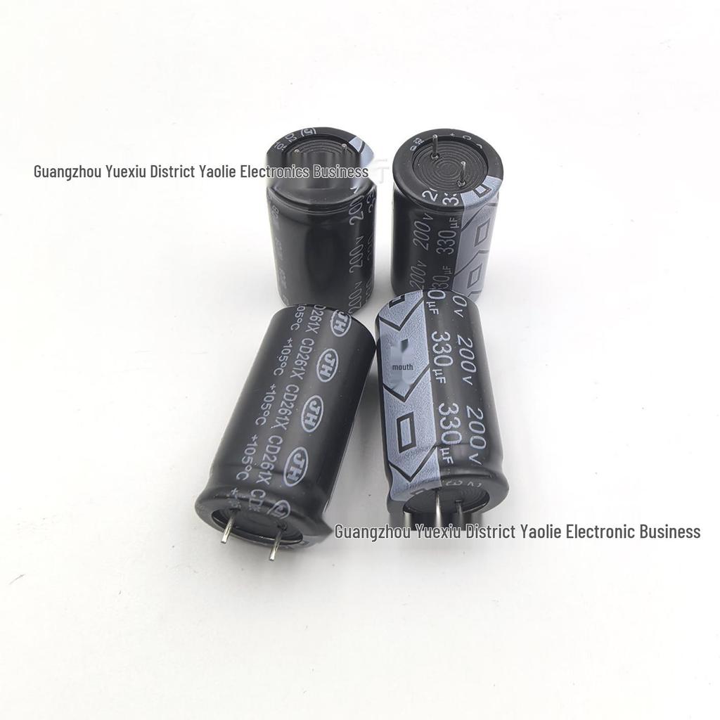 200V 330uF JiangHai Electrolytic Capacitor 18x30mm Short Lead