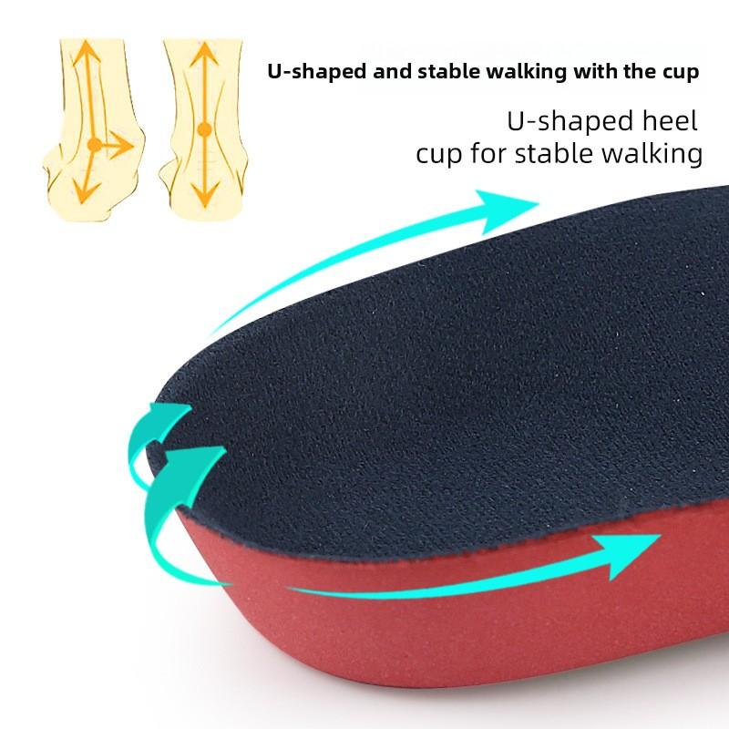 Children's Inner Eight-character Insole Foot Inward and Eversion XO-shaped Leg Baby Flat Foot Support Shock Absorption Sports Full Pad