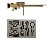 Mini World Japanese Army Type 92 Swivel Machine Gun Plastic Model Parts MNW4882 1/48 7.7mm (Airplane)
