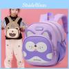 Pattern Alphabet Cartoon Kids Backpack With Comfort Oriented Shoulder Design
