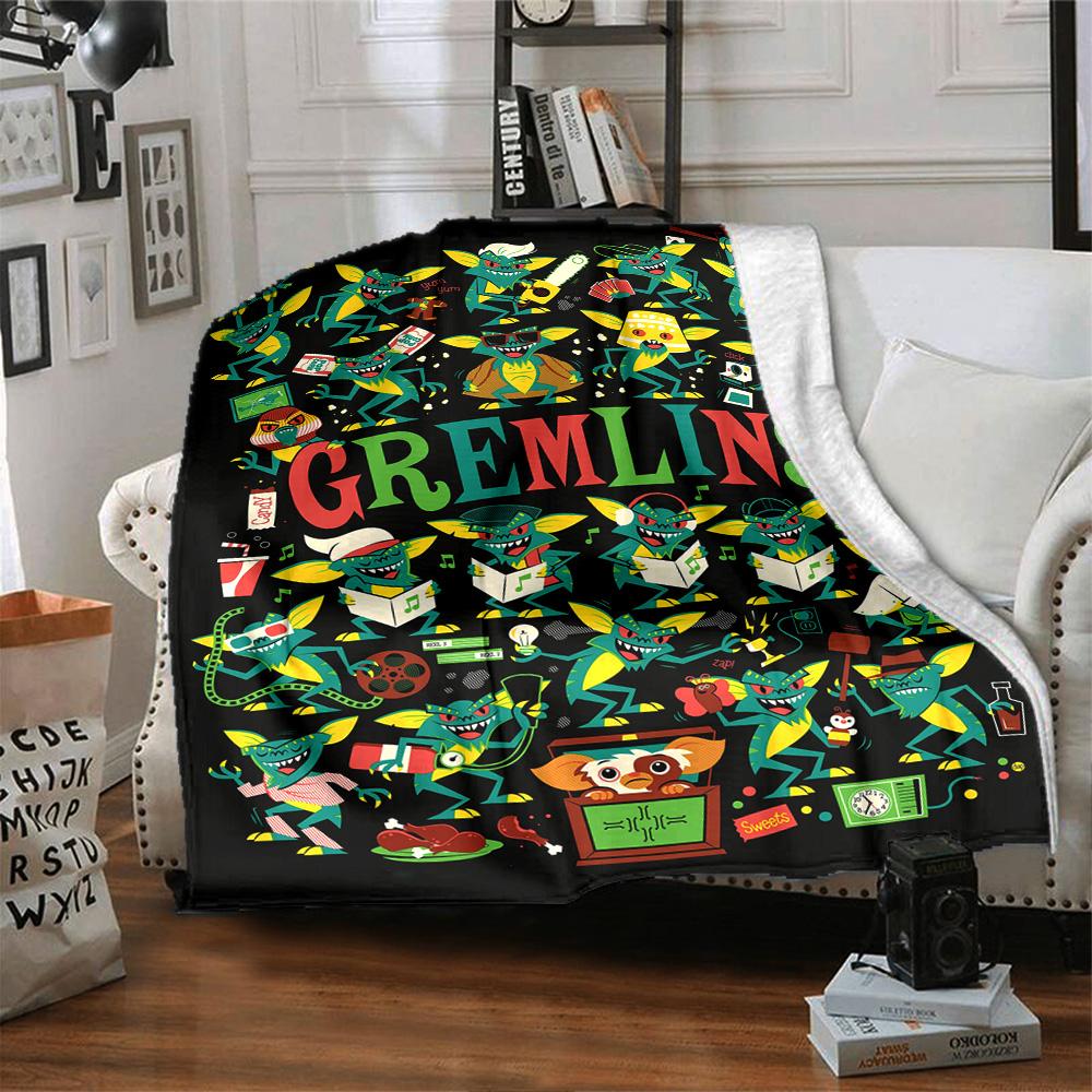 Gremlins Blanket Durable Comfort Suitable for Sofa Couch Picnics for All Occasions Modern Style Gifts For Family Or Friends