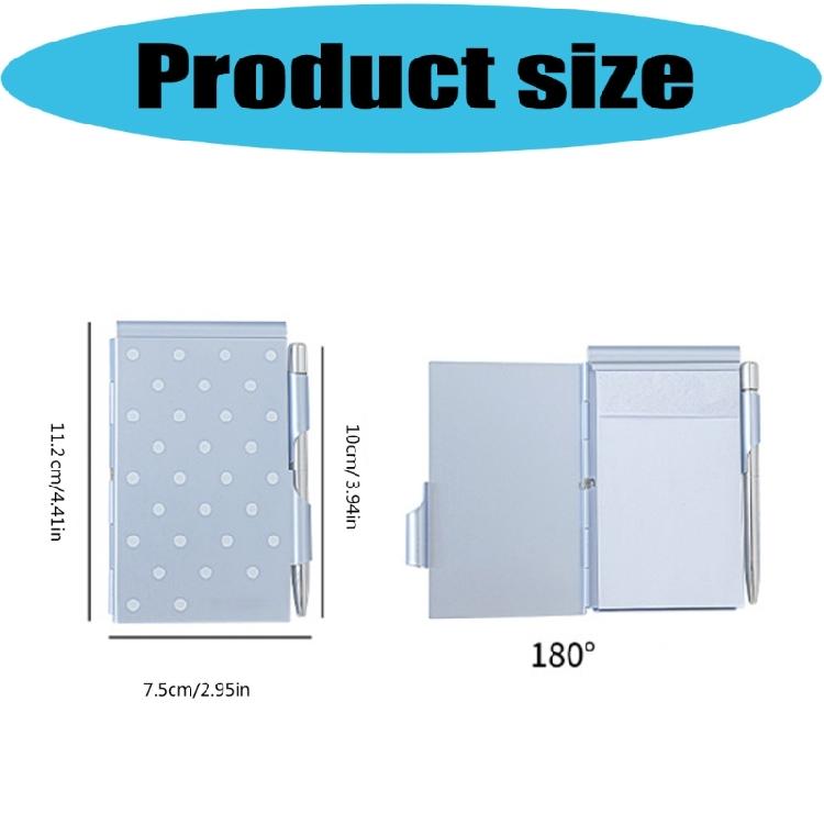 Pocket Journal Metal Writing Notepads With Ballpoint Pen For Students And Business Workers Daily Note Taking Journaling