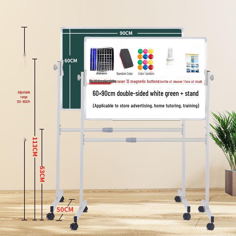 Tablă Albă Magnetică Mobilă - Tablă Ștergătoare pentru Scris și Desen pentru Casă, Predare și Training