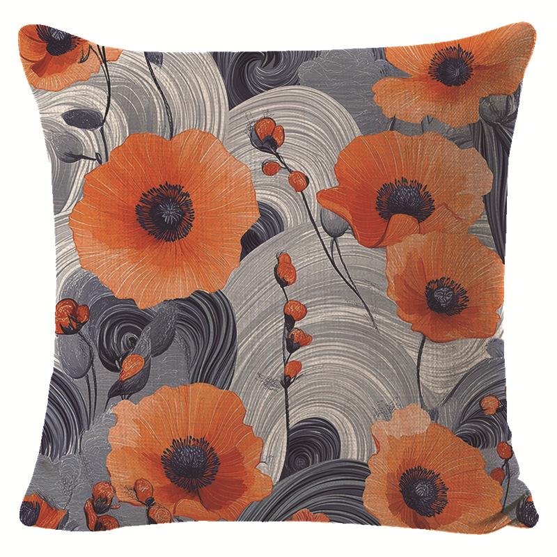 

Unique Geometric Impressionist Linen Pillowcase and Nordic Minimalist Living Room Decorative Cushion 45 * 45 separate pillow cover