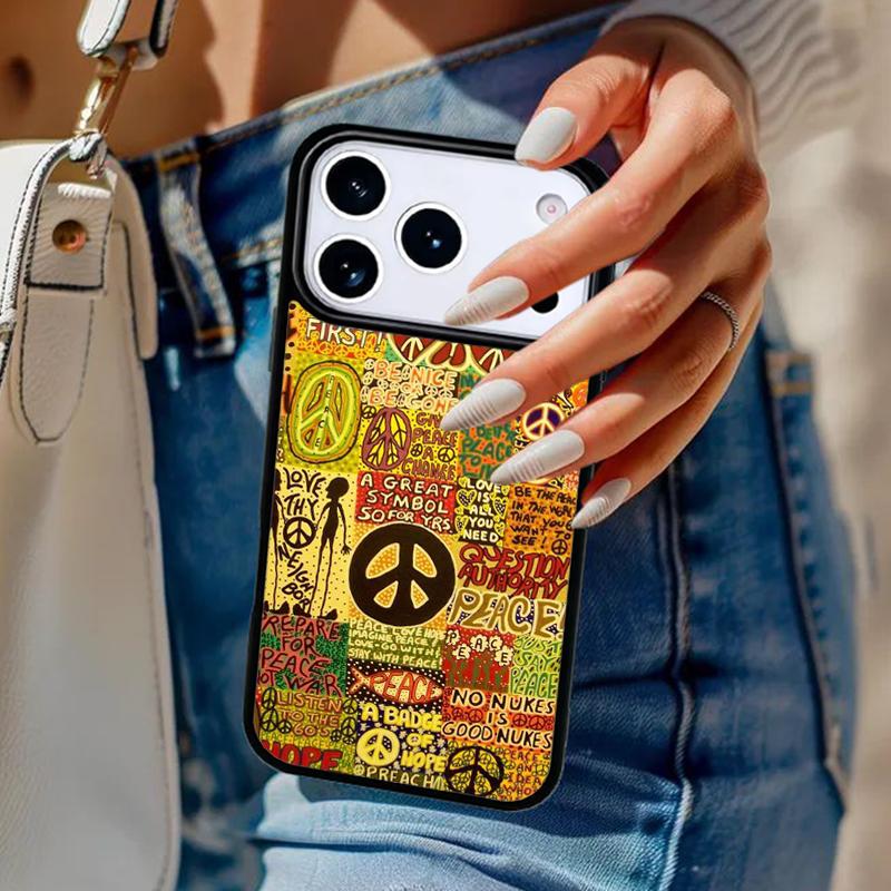 Hippy Hippie Psychedelic Art Phone Case For iPhone 17 Air 14 15 13 12 Max Cover For Apple 14 15 16 16e 11 Pro Max Plus
