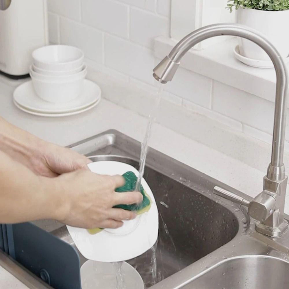 Einziehbarer Spritzschutz Spritzwassergeschützt Anti-Wasser-Brett Neu Spülbecken Wasserabweiser Küchenzubehör