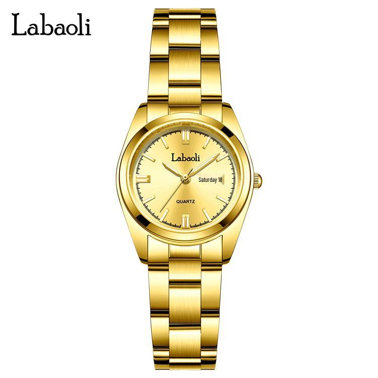 La Baoli LA421 Waterproof Quartz Steel Wristwatch for Couples