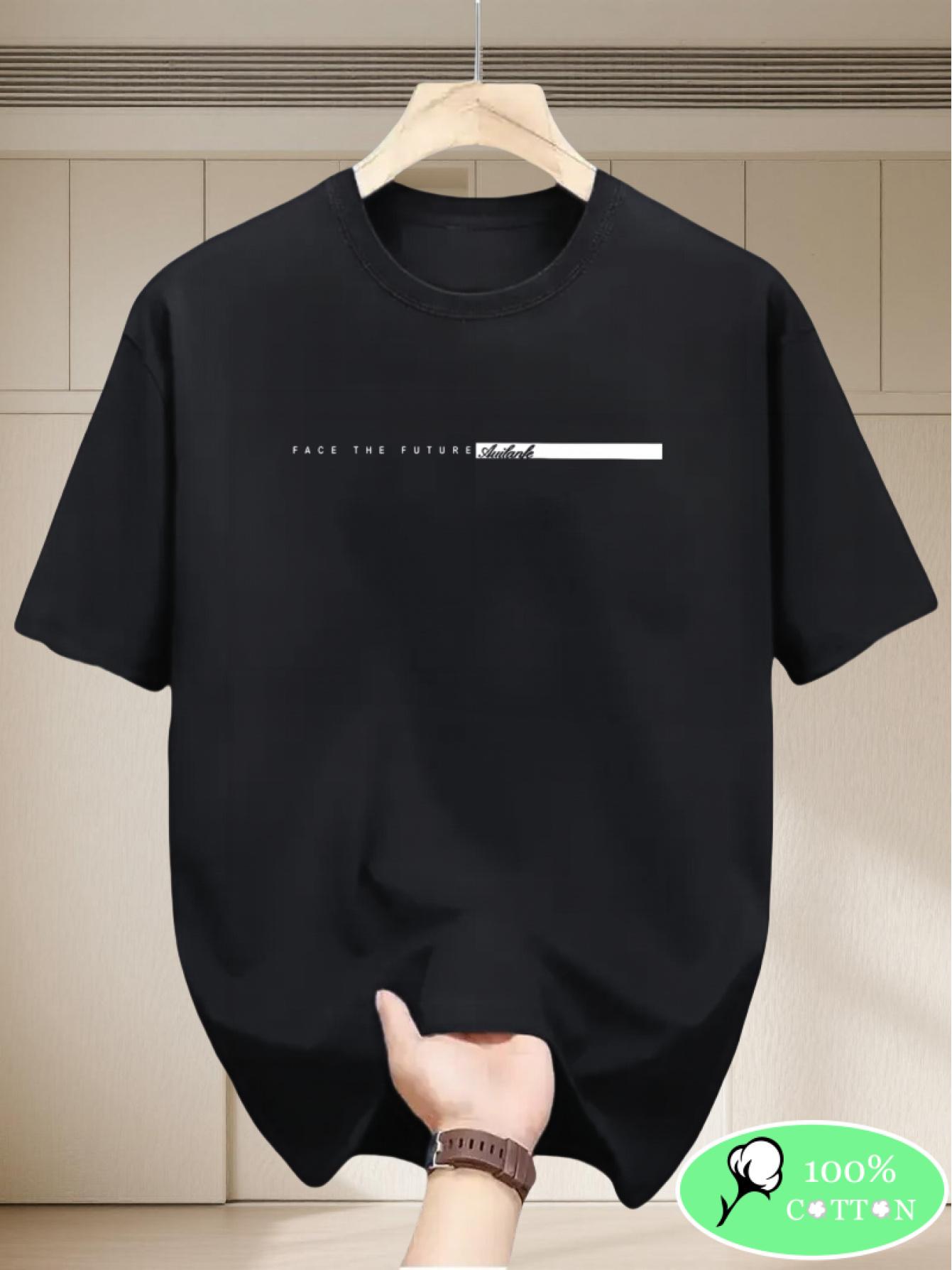 

100 pure cotton mens roundneck shortsleeved everyday style Tshirt casual and comfortable 4XL