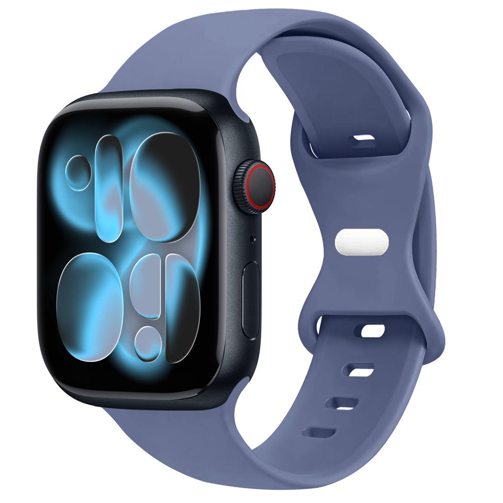 Sport Silicone Strap For Apple Watch Bands 40mm 44mm 46mm 45mm 41mm 49 42mm Correa Bracelet iWatch series 10 11 9 8 7 ultra 3 SE