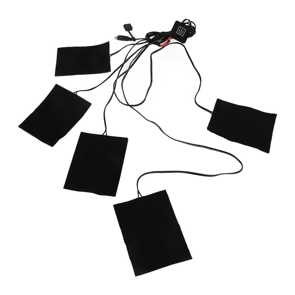 USB Heating Pad Washable Sewable 3 Gears Adjustable 5 In 1 Carbon Fiber Cloth Electric Heater Pad