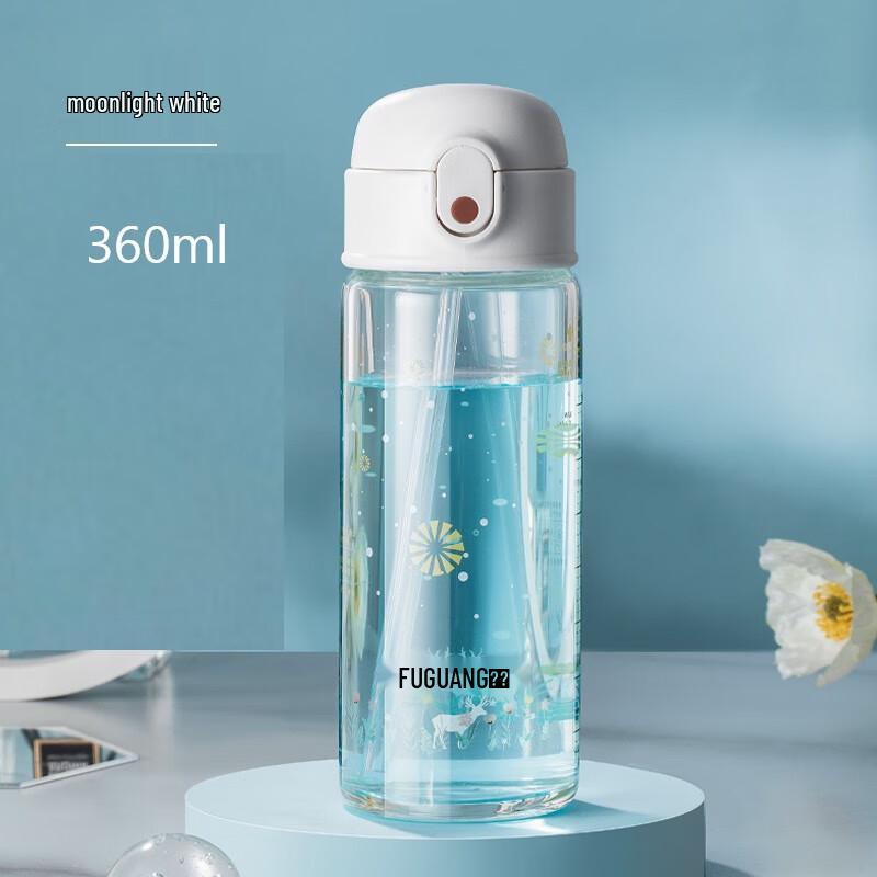 FUGUANG Enjoy Rhythm Straw Glass Tumbler