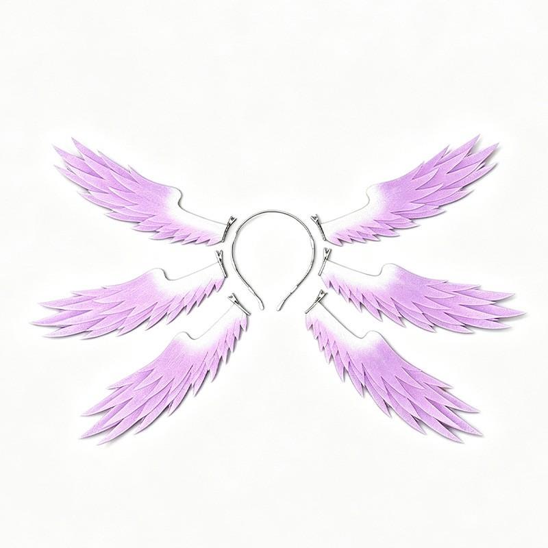 Cosplay Hair Clip With Feather Ears Honkai Star Rail Sunday Robin Fans Sweet Gothic Style Anime Convention Accessory
