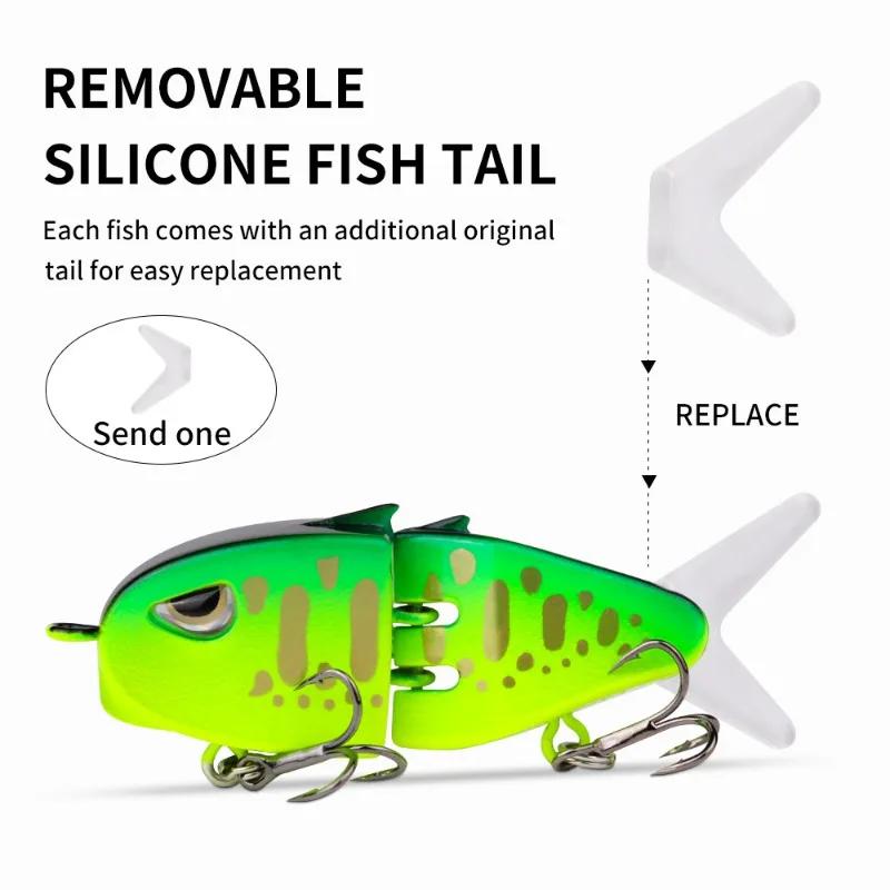 Road Runner False Bait Multi-Jointed Fish VIB Double Jointed False Bait Swimbaits 60mm Fishing Bass Lures Fishing Tackle
