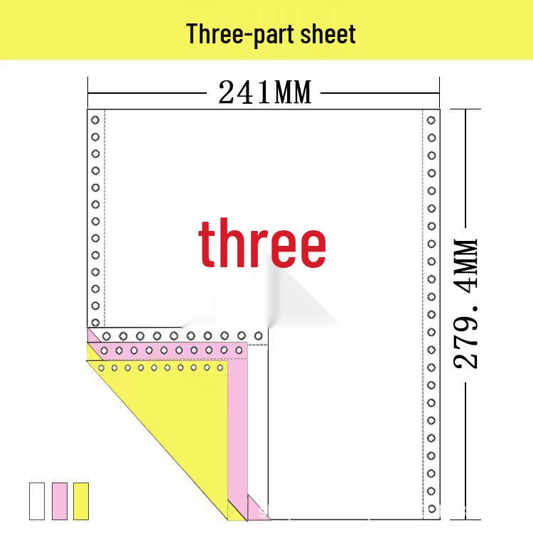 241-Pin Dot Matrix Printer Paper: Triplicate, Two-Part, Four-Part & Five-Part Invoices/Delivery Notes