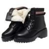 Autumn and winter new thick-soled heightening warm Martin boots women's velvet thickened soft leather soft-soled versatile short boots