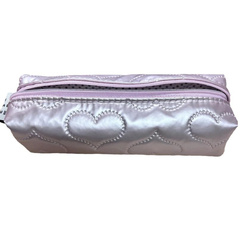 New Pencil Case Ins Style Love High Value Student Cute Girl Stationery Bag Large Capacity Storage Bag Cosmetic Bag