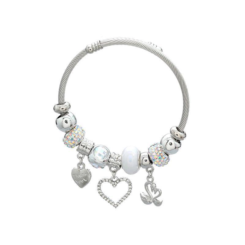 2023 European & American Panjia-Style Love Bracelets for Women - Perfect Couple Holiday Gifts