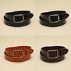 Genuine Leather Belt For Men And Women Business Casual With Round Buckle For Office Wear