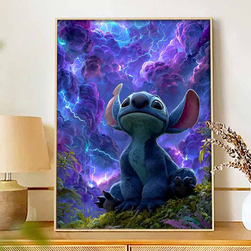 Disney Diamond Painting Set Stitch Classic Home Decor Craft, Perfect Handmade DIY Gift Idea