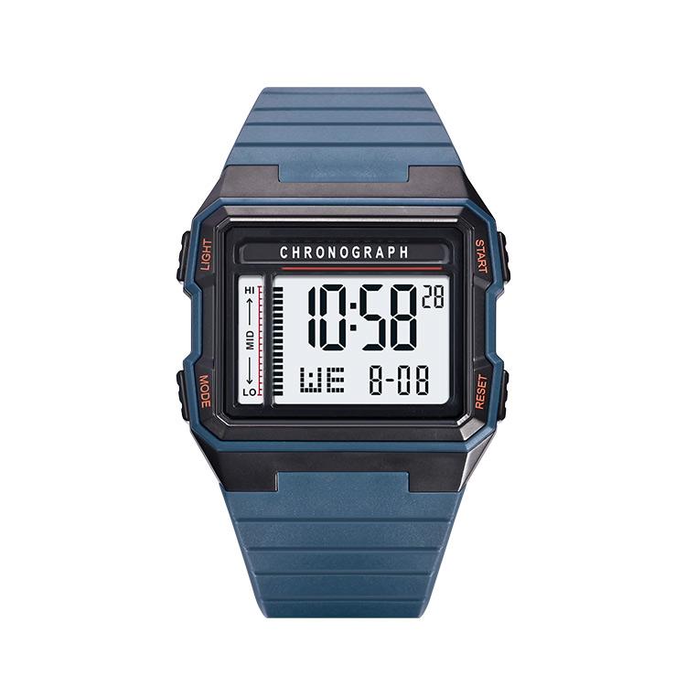 UTHAI CA07 Men's Square Electric Watch Sports Running Time 50ATM Swimming Waterproof LED Fall resistant Male Student Clock
