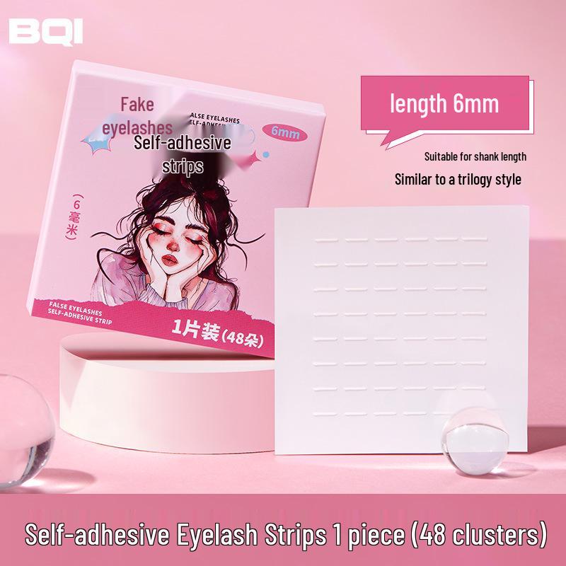 

Многоразовые самоклеящиеся полоски для ресниц BQI: Клей не требуется, водостойкий и потостойкий.