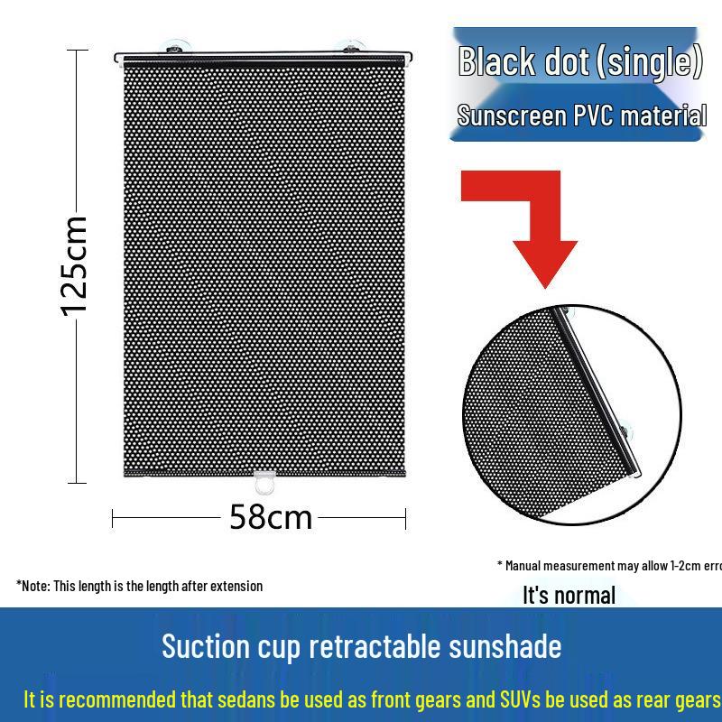 Automatic Retractable Car Window Sunshade Curtain
