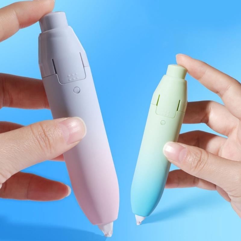 4 Refills Retractable Correction Tape Set Featuring Hues and User Plastic Construction