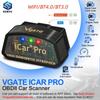 Vgate ICar Pro ELM327 V2.3 OBD 2 Narzędzie diagnostyczne samochodowe OBD2 Skaner WIFI BT4.0 dla IOS/Android BT3.0 dla Android Czytnik kodów