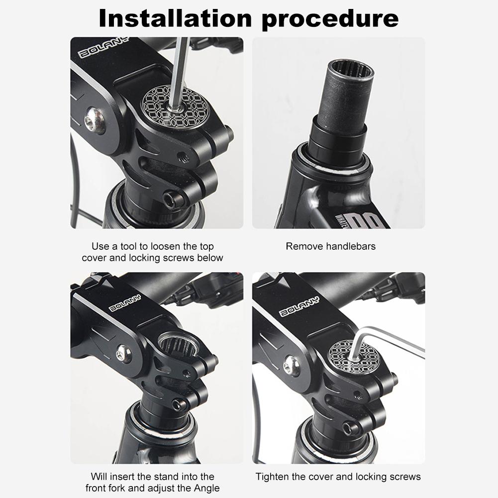 Bike Handlebar Stem Shock Absorbing Bicycle Suspension Stem Adjustable Portable Bike Stem Bike Accessories