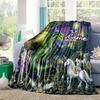 Unicorn Forest Customize Your Name Blanket Used For Chair Office Sofa Bed Camping Soft And Warm Giving Friends And Relatives Birthday Graduation Gift