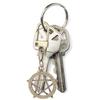 Multifunktionale Tragbare Hohlstern Robuste Legierung Schlüsselanhänger Elegante Designs Schlüsselring als Wohnaccessoire für Trendsetter