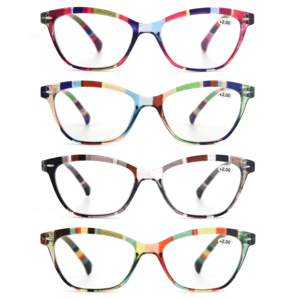 Reading Glasses For Women Personality Cat Eye Reader Rivet Decorative Frame Amplifier For Presbyopic glasses Fashion Ladies