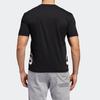adidas Large Logo Print Short Sleeve T-Shirt Men Tops Black GK3325