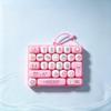 26 Key Keyboard Fidget Toy Keycap Clicker Keychain Portable Stress Relief Gift for Kids Adult Friends