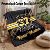 Boston Bruins Individuelle Flanell-Kuscheldecke Drucken Sie Ihren Namen Text Weiche Warme Decke Weihnachtsgeschenk